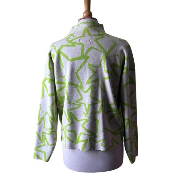 MAEVE Anthropologie Neon Green Mock Neck Pullover Sweater - Medium - Picture 3 of 10
